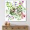 Designart - Tropical Birds With On Blooming Tree - Traditional Canvas Wall Art Print